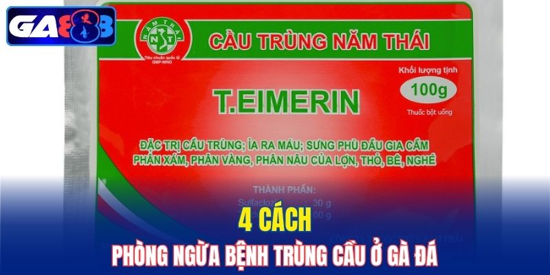 4 cách phòng ngừa bệnh trùng cầu ở gà đá
